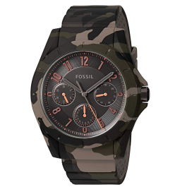 Uhrenarmband (Armband + Gehäuse-Kombination) Fossil FS5253 Silikon Mehrfarbig